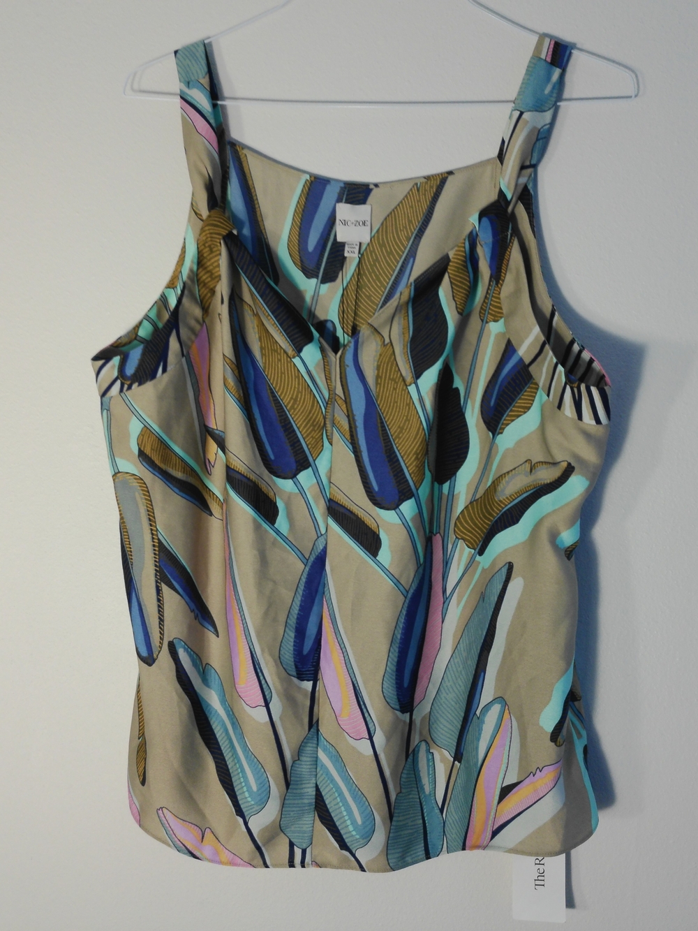 NIC+ZOE Multicolor Leaf-Print Sleeveless Camisole